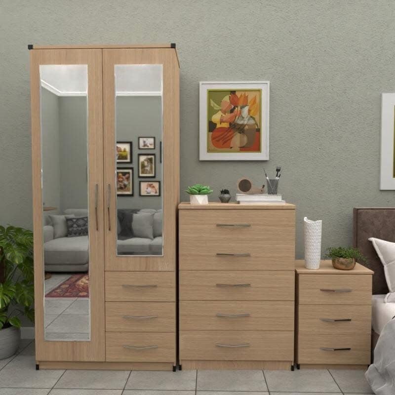 Premium Two Door Wardrobe Set – UkFurnitureMart