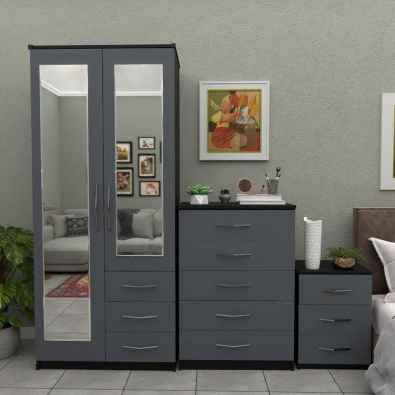 Premium Two Door Wardrobe Set – UkFurnitureMart