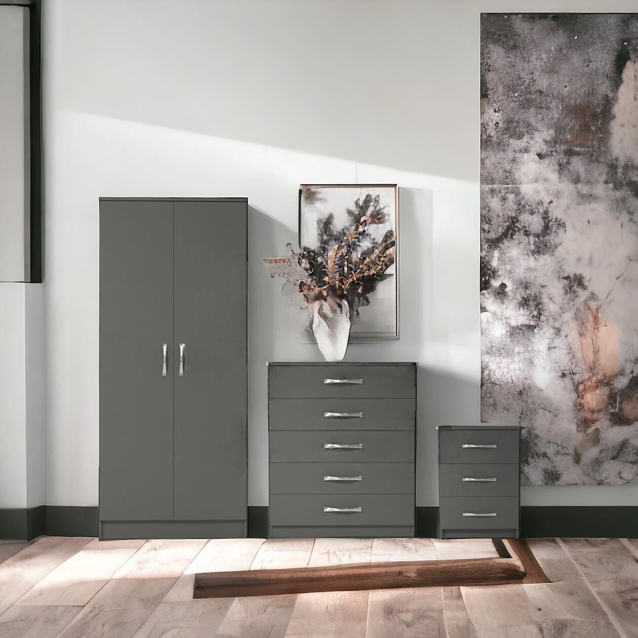 Premium Two Door Wardrobe Set – UkFurnitureMart