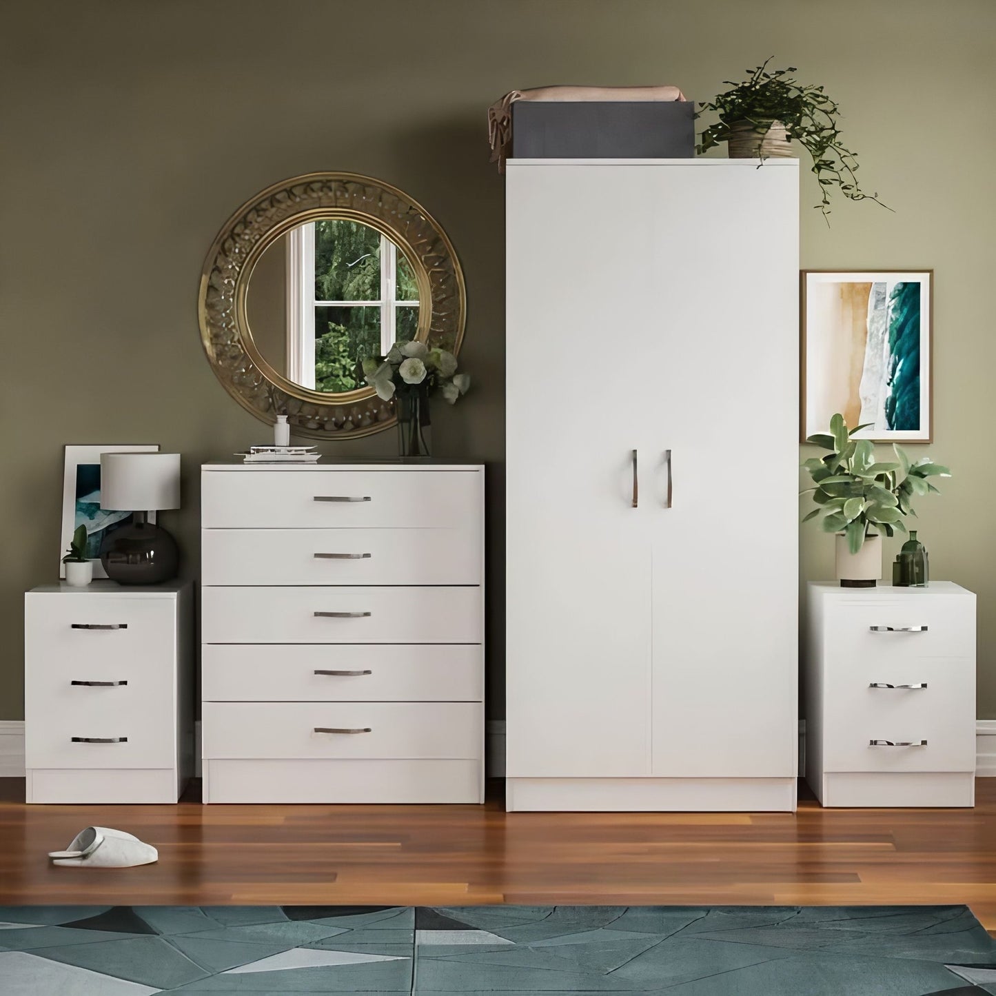 Premium Two Door Wardrobe Set – UkFurnitureMart