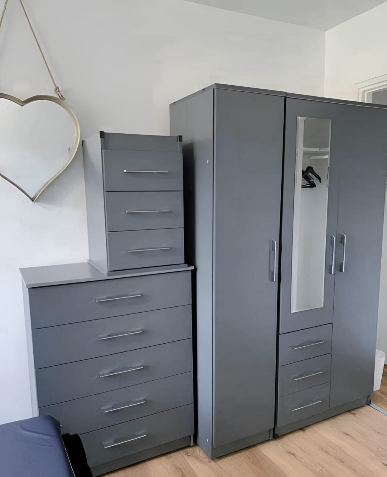 Premium Three Door Wardrobe Set – UkFurnitureMart