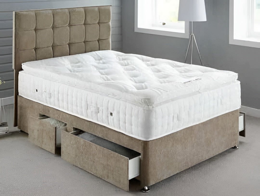 Divan Bed with Mattress & Storage Options – Single, Small Double, Double, King & Super King