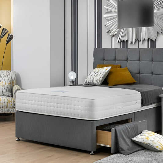 Divan Bed with Mattress & Storage Options – Single, Small Double, Double, King & Super King