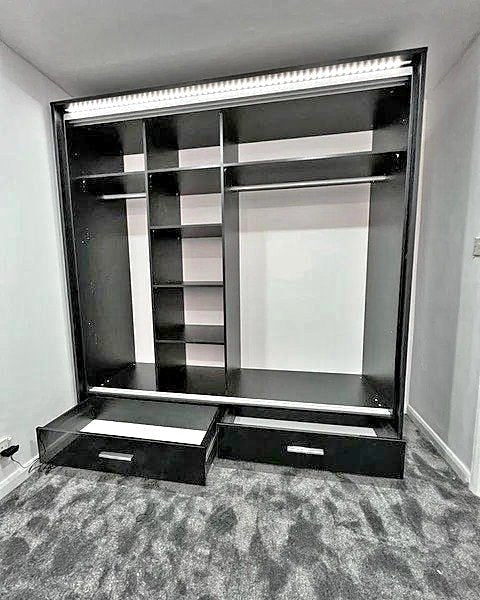 205 cm Florence Modern  Full Mirror sliding door wardrobe