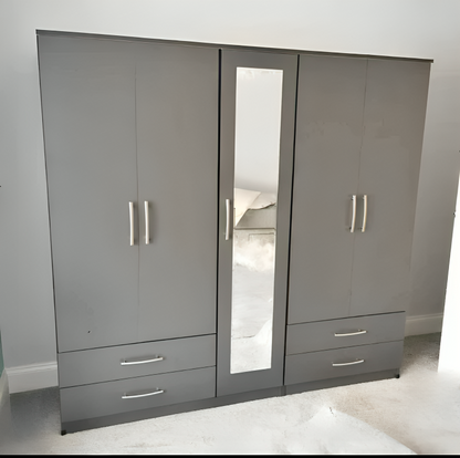 Five Door Wardrobe