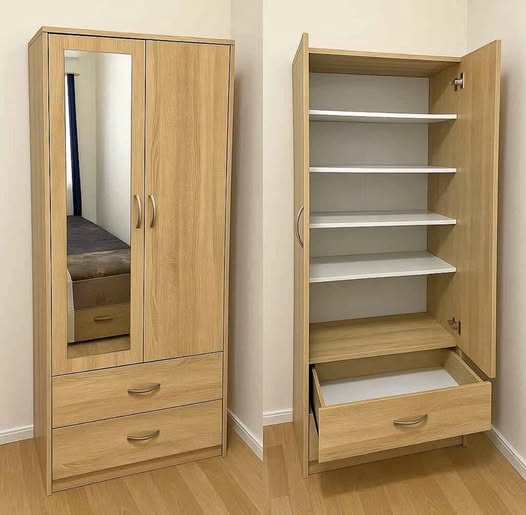 Premium Two Door Wardrobe Set – UkFurnitureMart