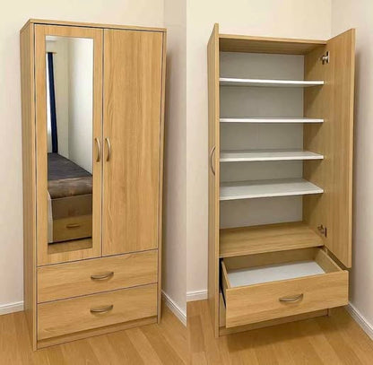 Premium Two Door Wardrobe Set – UkFurnitureMart