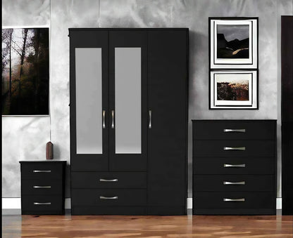 Premium Three Door Wardrobe Set – UkFurnitureMart