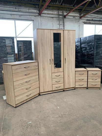 Premium Three Door Wardrobe Set – UkFurnitureMart