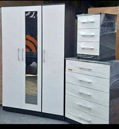 Premium Three Door Wardrobe Set – UkFurnitureMart