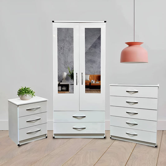 Premium Two Door Wardrobe Set – UkFurnitureMart