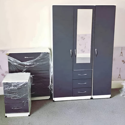 Premium Three Door Wardrobe Set – UkFurnitureMart