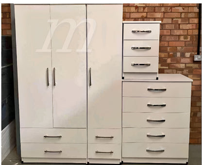 Premium Three Door Wardrobe Set – UkFurnitureMart