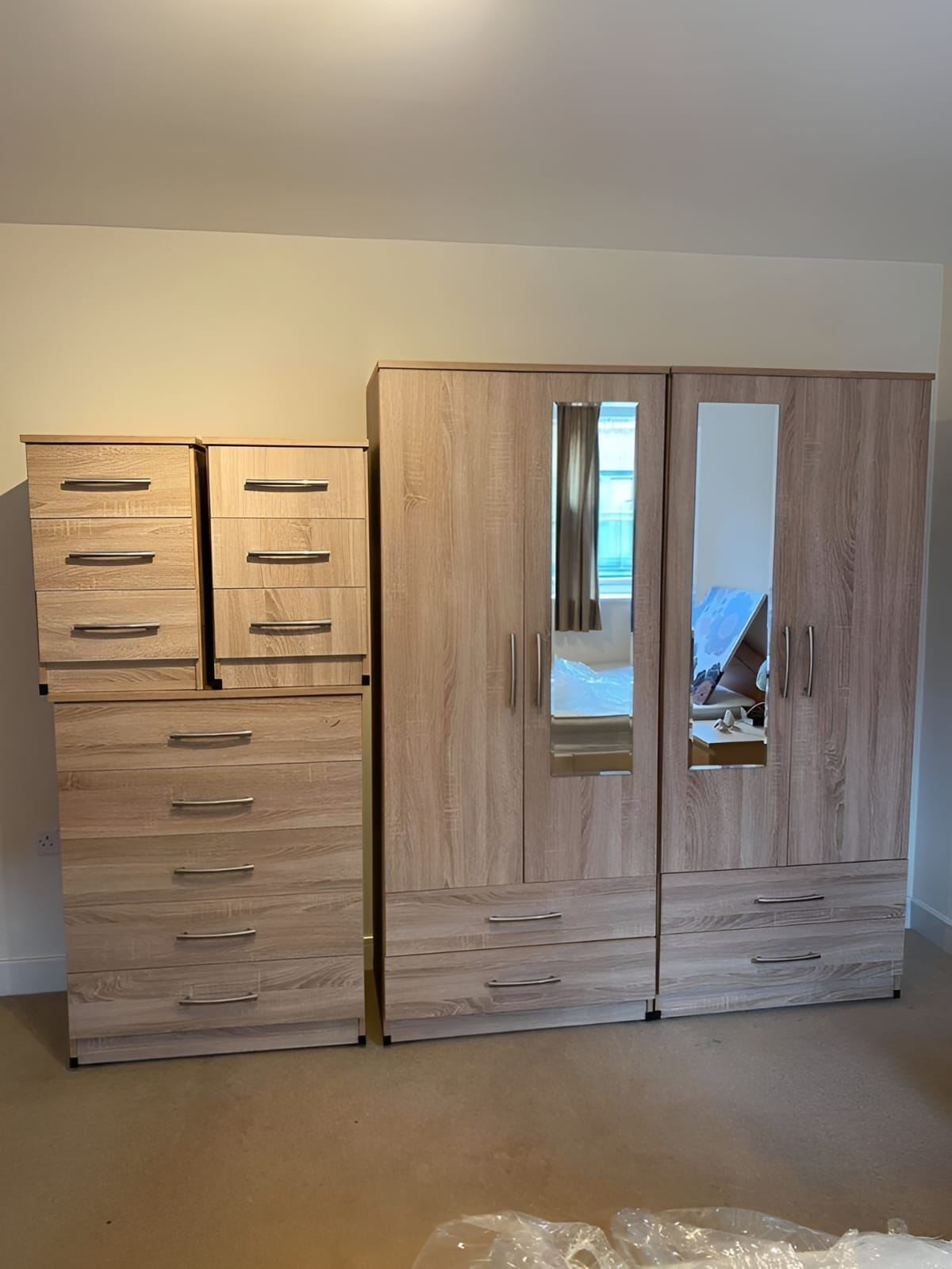 Premium Four Door Wardrobe Set – UkFurnitureMart