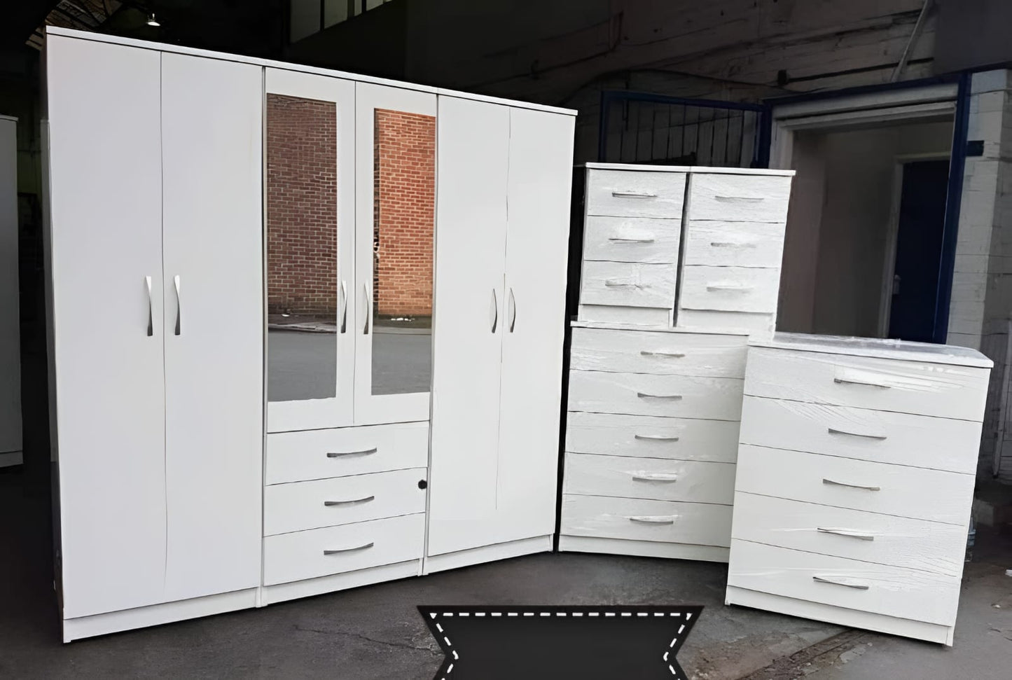 Premium Six Door Wardrobe Set – UkFurnitureMart