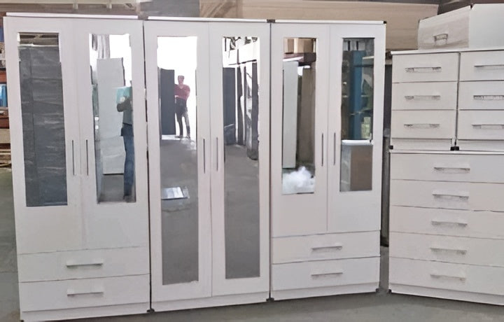 Premium Six Door Wardrobe Set – UkFurnitureMart
