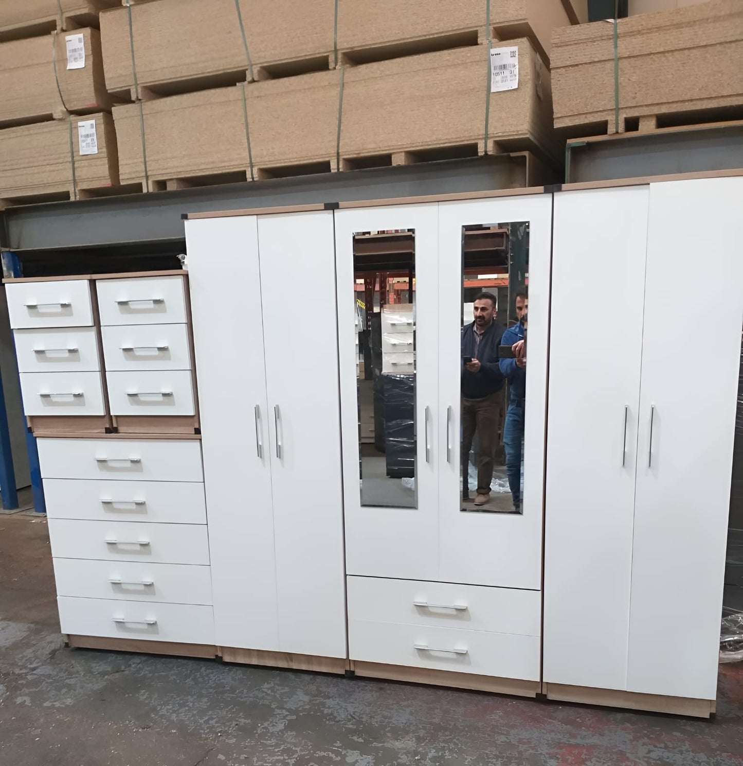 Premium Six Door Wardrobe Set – UkFurnitureMart