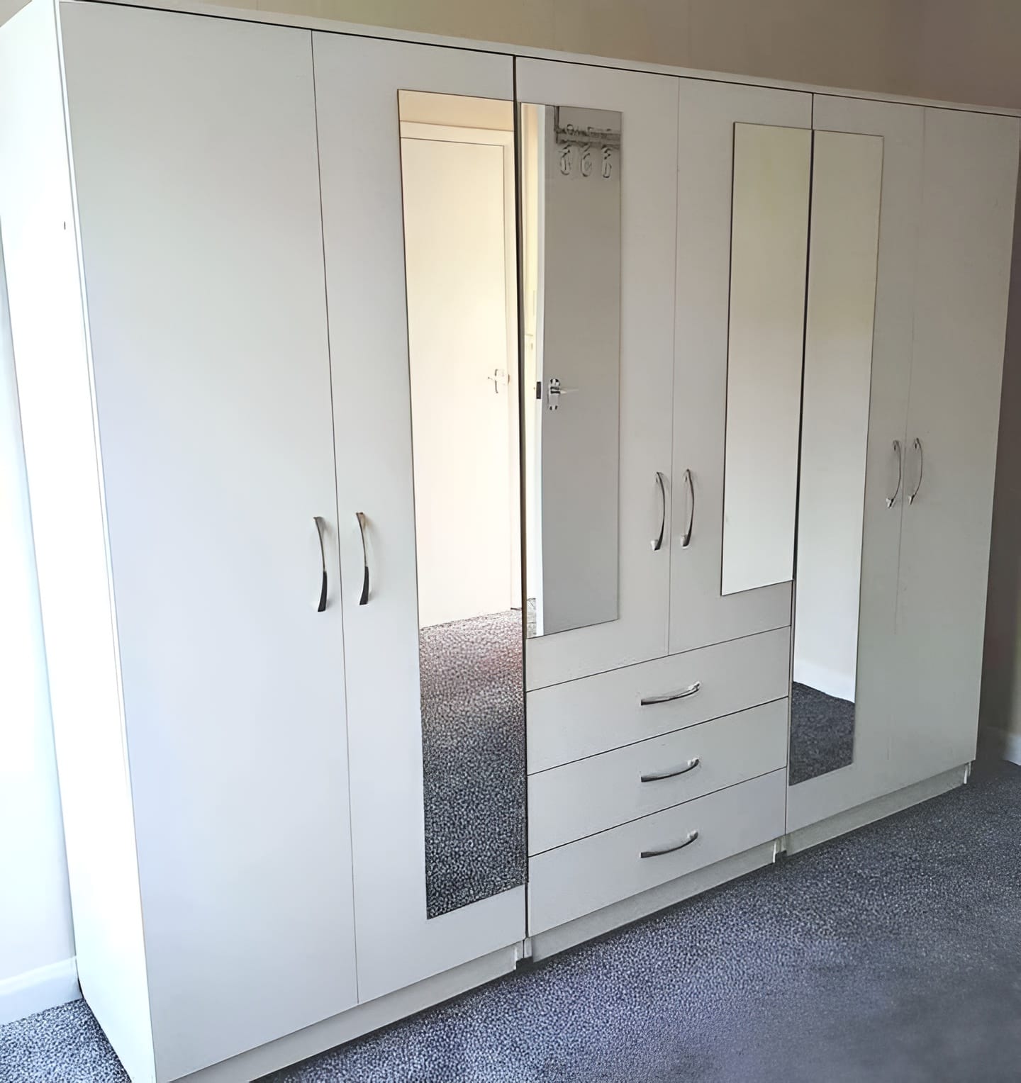 Premium Six Door Wardrobe Set – UkFurnitureMart
