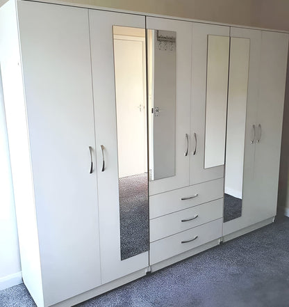 Premium Six Door Wardrobe Set – UkFurnitureMart