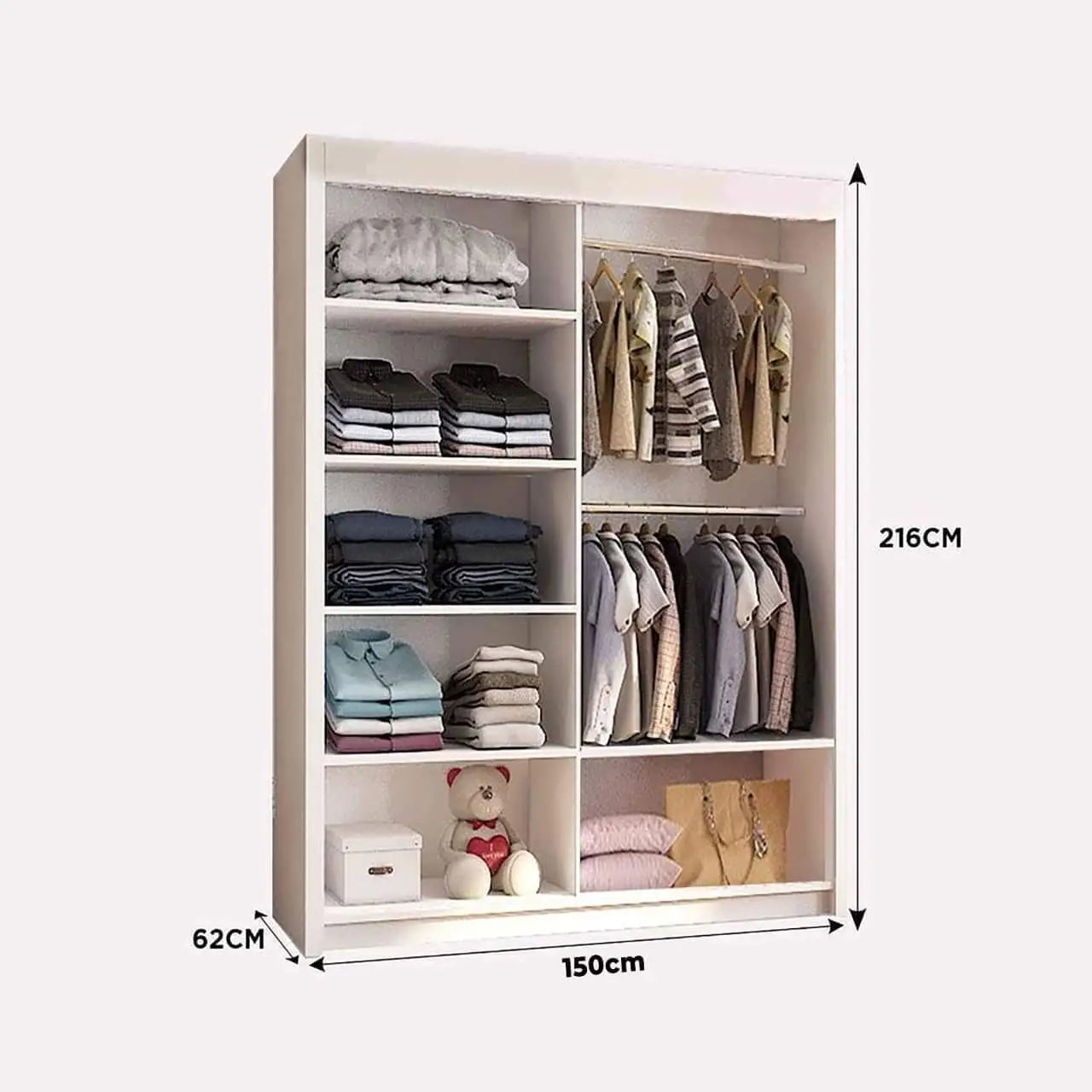 OSLO WARDROBE 150cm/180cm/203/250cm