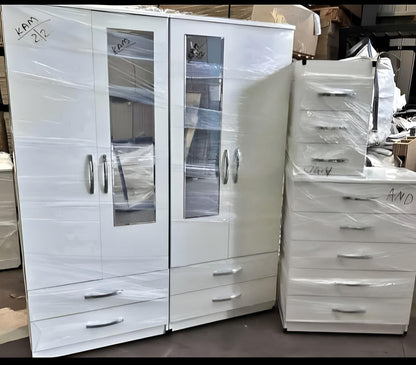 Premium Four Door Wardrobe Set – UkFurnitureMart